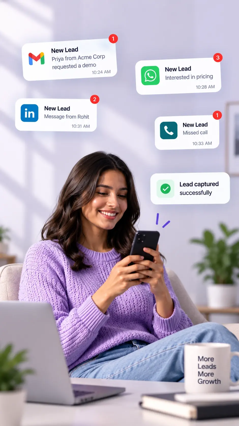 et up to catch that window: Manual Tracking Limitations 62% of Indian SMB sales teams still track leads in spreadsheets or by hand, so follow-up depends on someone remembering, not the system reminding them.