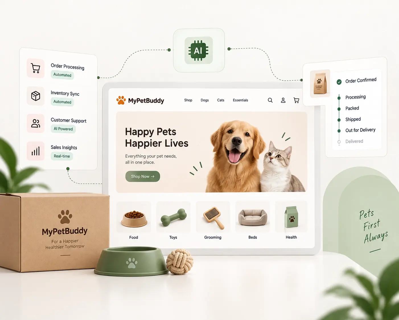 Dhumi Helped MyPetBuddy Transform Pet care E-Commerce With AI-Powered Automation